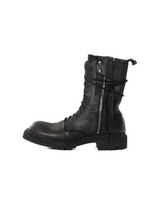 GUIDI STYLEZEITGEIST ER01V Men Laced Up Side Zip Boot Vibram Herren Schuh Stiefel Shoe bison leather black hide m 1