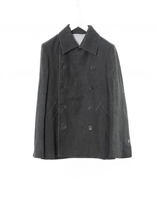 KANG MC 009 LY METAMOR Men BackElbow Split Layer Peacoat Coat Herren Jacke Mantel linen waxed cotton off grey hide m 1