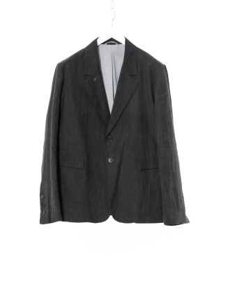 KANG MJ 010 METAMOR Men Mid Fit 3 Buttoned Jacket Herren Jacke Blazer linen waxed cotton off grey hide m 1