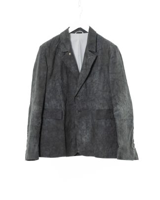 KANG MJ 010 WX COHAX CD Men Mid Fit 3 Buttoned Jacket Herren Jacke Blazer cotton waxed off black hide m 1