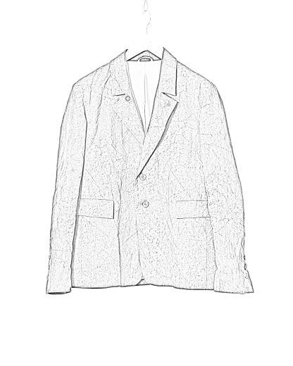 KANG MJ 010 WX COHAX CD Men Mid Fit 3 Buttoned Jacket Herren Jacke Blazer cotton waxed off black hide m 2