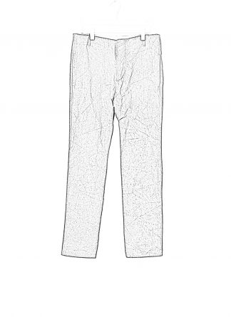 hide-m KANG Men Back Split Low Crotch Pants, off black waxed