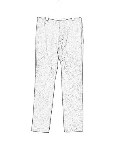 KANG MP 011 COHAX CD Men Back Split Low Crotch Pants Herren Hose Trousers cotton waxed off black hide m 2