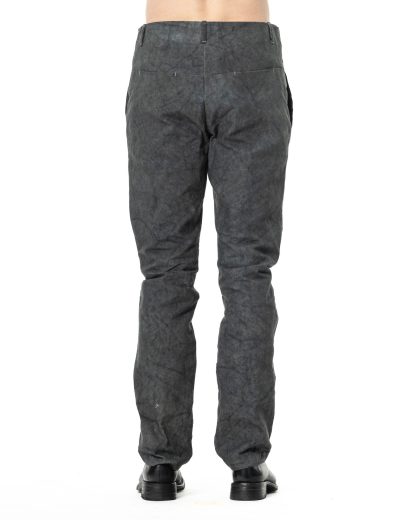 KANG MP 011 COHAX CD Men Back Split Low Crotch Pants Herren Hose Trousers cotton waxed off black hide m 5