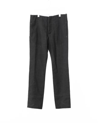 KANG MP 011 METAMOR Men Back Split Low Crotch Pants Trousers Herren Hose linen waxed cotton off grey hide m 1