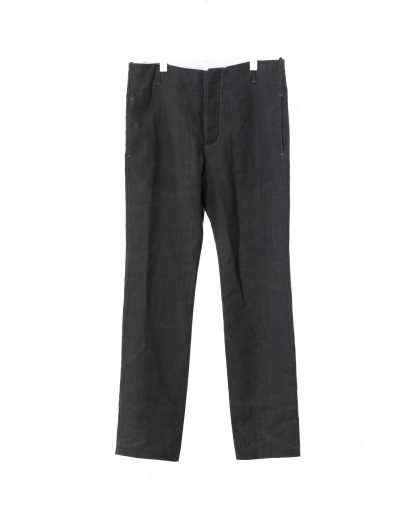 KANG MP 011 METAMOR Men Back Split Low Crotch Pants Trousers Herren Hose linen waxed cotton off grey hide m 1