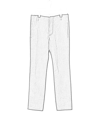 KANG MP 011 METAMOR Men Back Split Low Crotch Pants Trousers Herren Hose linen waxed cotton off grey hide m 2