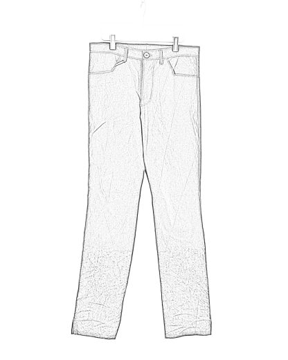 KANG MPD 010 LY COHAX CD Men Back Split Fitted Denim Pants Herren Hose Trousers cotton semi waxed off black hide m 2