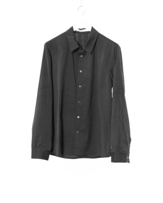 KANG MSHR 005 LY DEPCHEC Men Back Split Relaxed Fit Shirt Herren Hemd cotton silk dark grey hide m 1