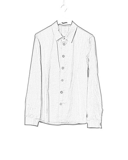 KANG MSHR 005 LY DEPCHEC Men Back Split Relaxed Fit Shirt Herren Hemd cotton silk dark grey hide m 2
