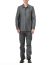 KANG MSHR 012 MO DEPCHEC Men Hand Stitched Hem Border Relaxed Fit Shirt Herren Hemd cotton silk grey hide m 3