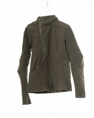 LEON EMANUEL BLANCK DIS M LJHO 02 Men Distortion Hooded L Jacket cotton linen military green hide m 1