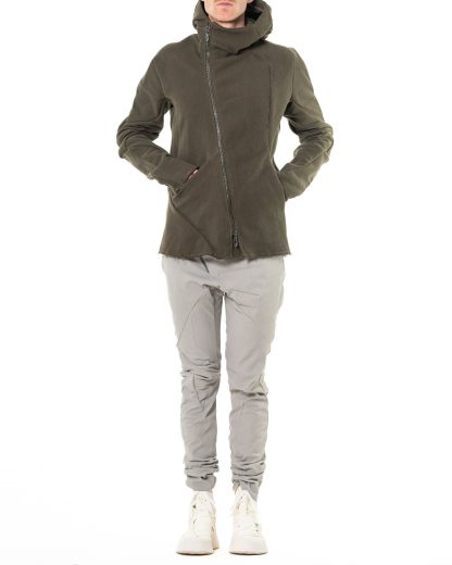 LEON EMANUEL BLANCK DIS M LJHO 02 Men Distortion Hooded L Jacket cotton linen military green hide m 6