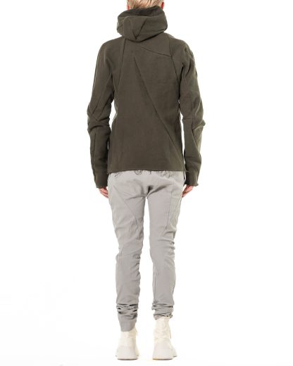 LEON EMANUEL BLANCK DIS M LJHO 02 Men Distortion Hooded L Jacket cotton linen military green hide m 8