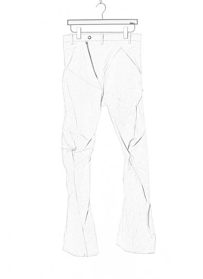 LEON EMANUEL BLANCK DIS M SCULP 01 Men Distortion Sculpture Pants linen cotton elastan natural hide m 2