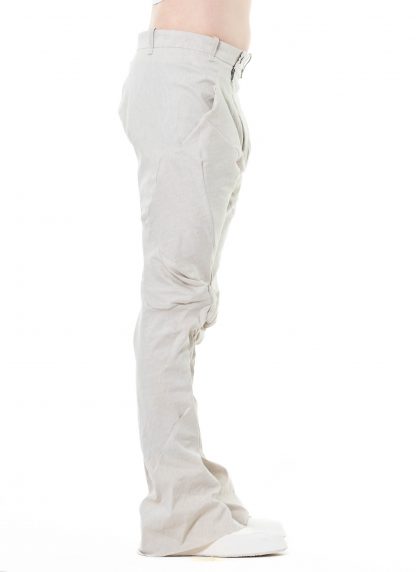 LEON EMANUEL BLANCK DIS M SCULP 01 Men Distortion Sculpture Pants linen cotton elastan natural hide m 4