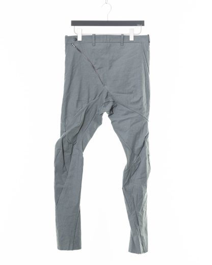 LEON EMANUEL BLANCK DIS M SKCP 01 Men Distortion Skinny Pants Herren Hose cotton linen twill elasthan grey hide m 1