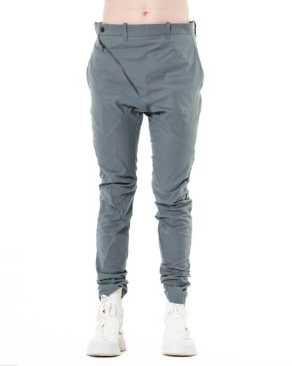 LEON EMANUEL BLANCK DIS M SKCP 01 Men Distortion Skinny Pants Herren Hose cotton linen twill elasthan grey hide m 3
