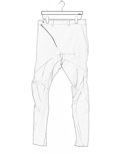 LEON EMANUEL BLANCK DIS M SKCP 01 Men Distortion Skinny Pants Herren Hose cotton ultra weave elasthan light grey hide m 2