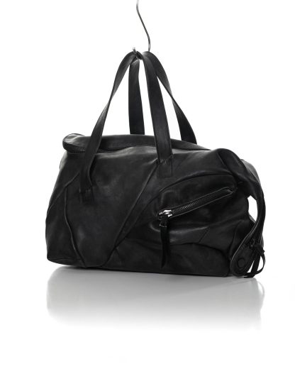 LEON EMANUEL BLANCK DIS WEB 01 S Weekender Bag small horse leather black hide m 3