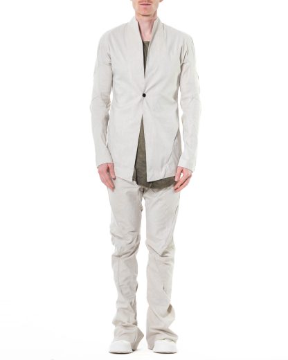 LEON EMANUEL BLANCK FP M SB 01 Men Forced Short Blazer Herren Jacke linen cotton elastan natural hide m 4