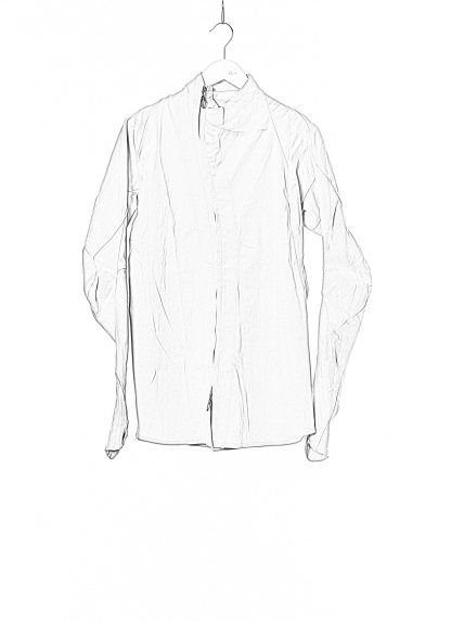 LEON EMANUEL BLANCK LEB DIS M DS 01 Men Distortion Dress Shirt Herren Zip Hemd cotton ultra weave elasthan light grey hide m 2