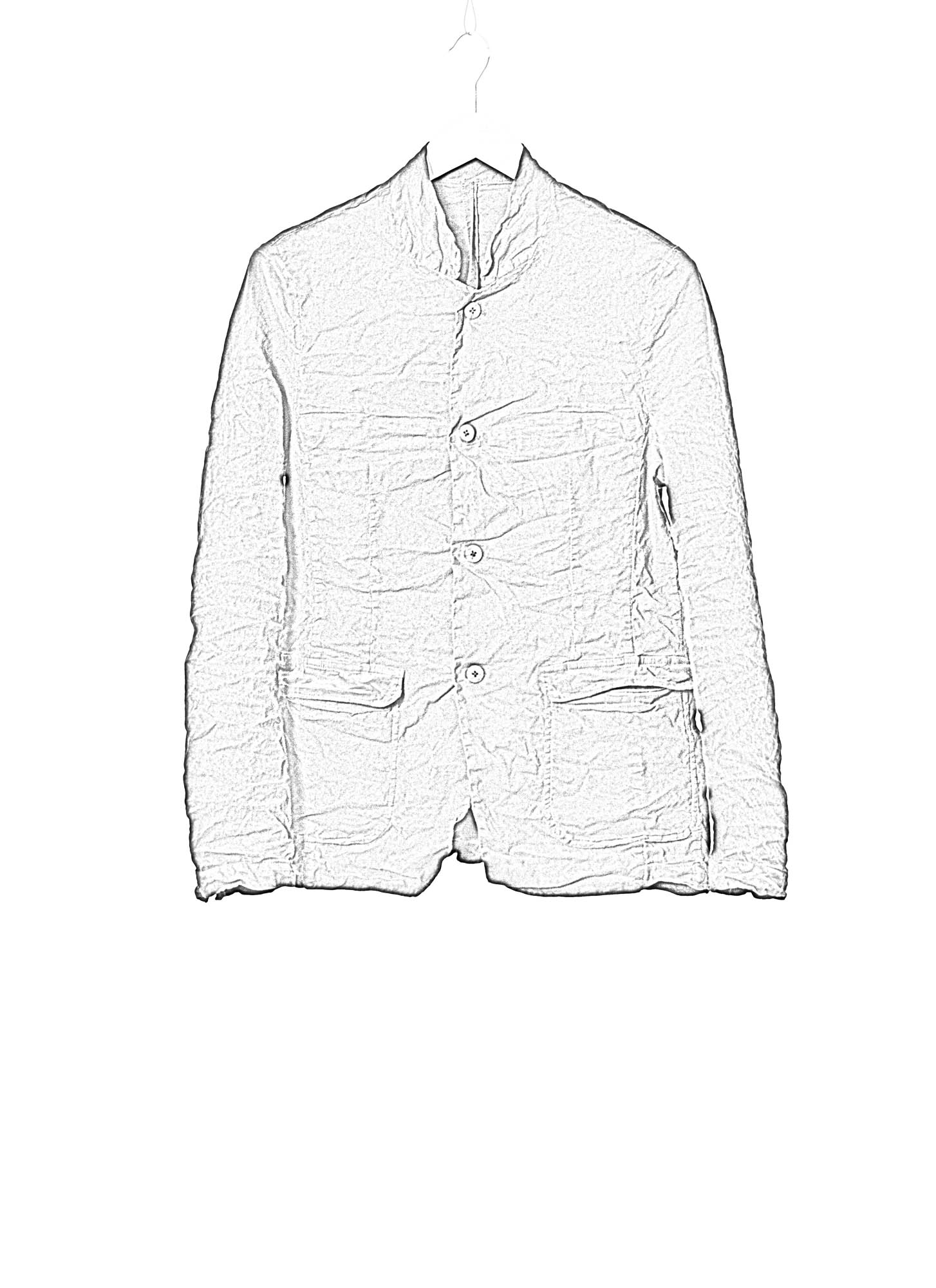POEME BOHEMIEN Men Unlined Jacket GI 05 T 120 90 Herren Jacke Blazer cotton linen mtf elastan carbon hide m 2