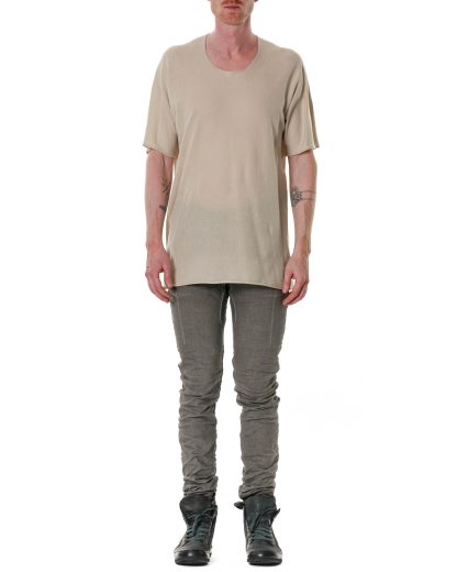 LABEL UNDER CONSTURCTION Men Arched Tshirt Herren Tee cotton lightweight linen hide m 3