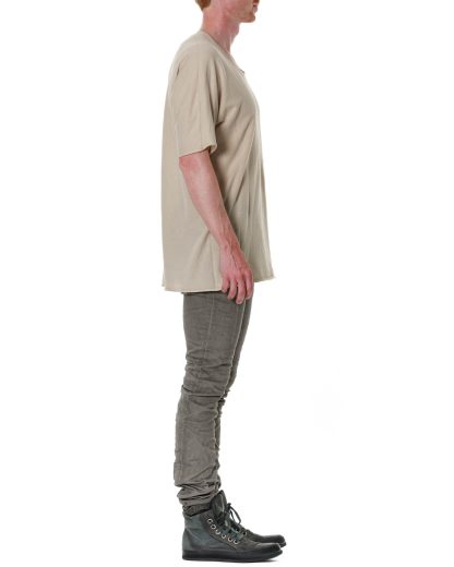 LABEL UNDER CONSTURCTION Men Arched Tshirt Herren Tee cotton lightweight linen hide m 4