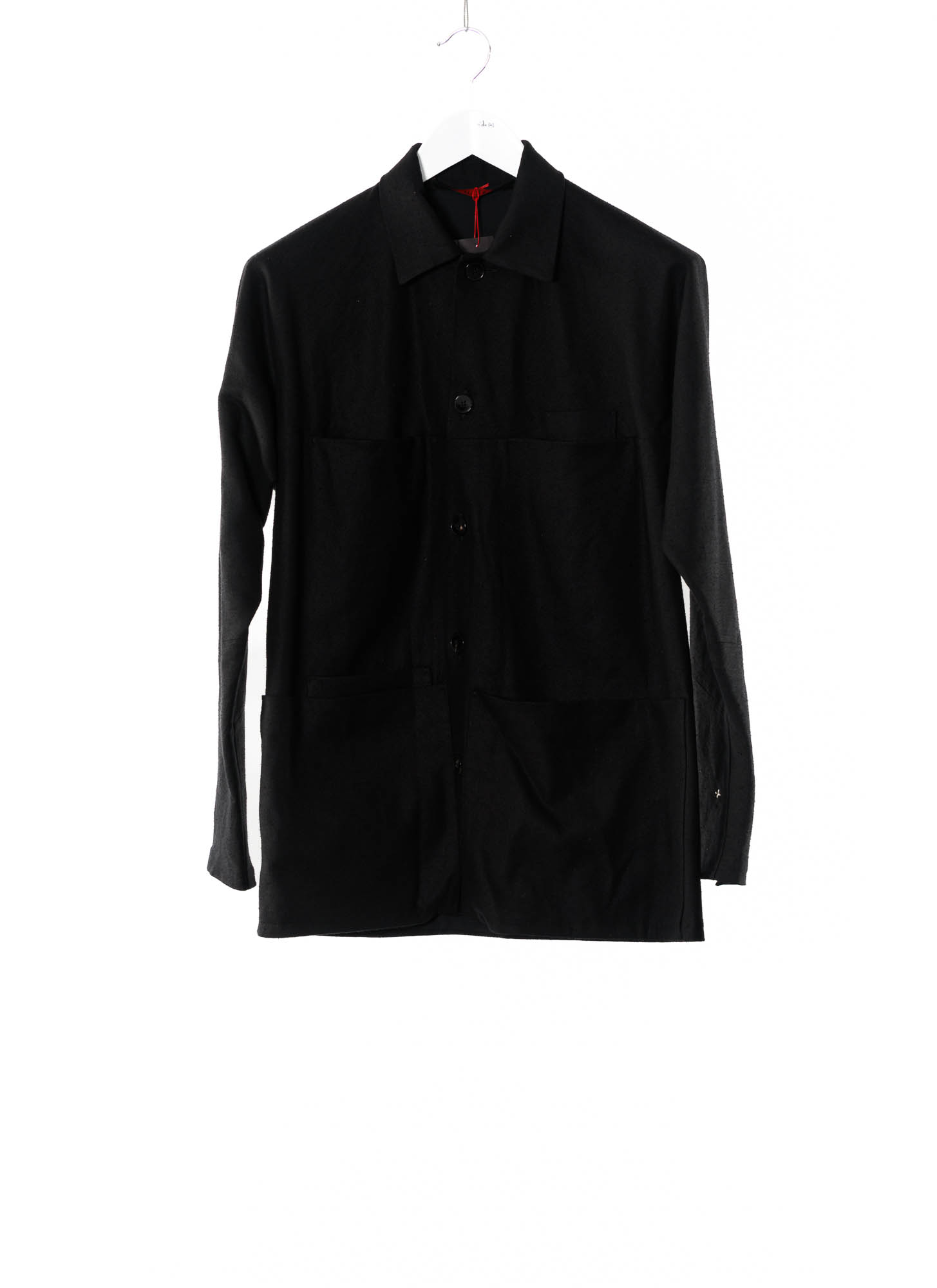 hide-m | M.A+ Utility Unlined Jacket J253 SHM, black silk/hemp