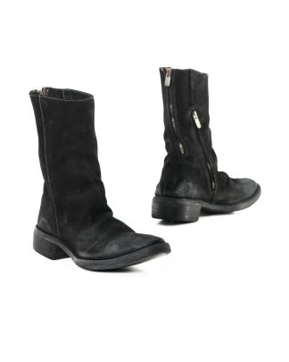 A DICIANNOVEVENTITRE A1923 Augusta Men ST3 Double Zip Boot Herren Schuh Shoe Stiefel goodyear horse culatta leather black hide m 1