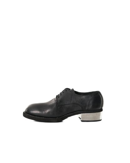 GUIDI 792ZI Men Classic Derby Shoe Metal Heel Herren Schuh Boot Stiefel horse full grain leather black hide m 3