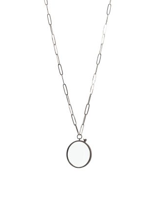 Taichi Murakami Loupe Optical Necklace men women jewellery jewelry polished 925 sterling silver hide m 1
