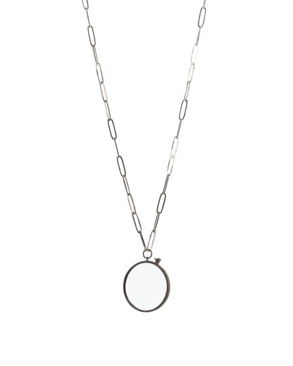 Taichi Murakami Loupe Optical Necklace men women jewellery jewelry polished 925 sterling silver hide m 1