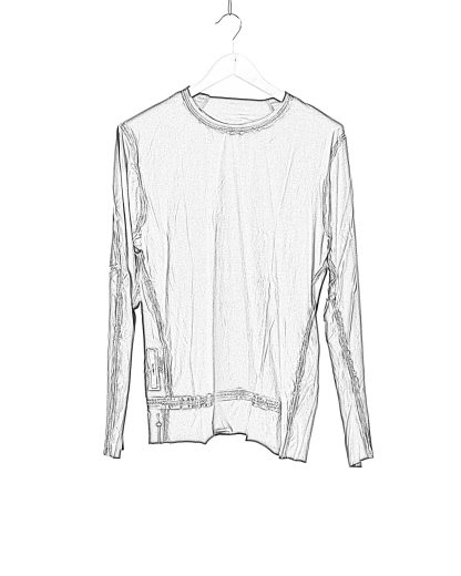 Taichi Murakami Men Coin T Shirt U Long Sleeve Herren Tshirt cotton khaki hide m 2
