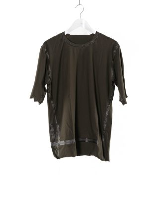 Taichi Murakami Men Coin T Shirt U Short Sleeve Herren Tshirt seam tape cotton khaki hide m 1