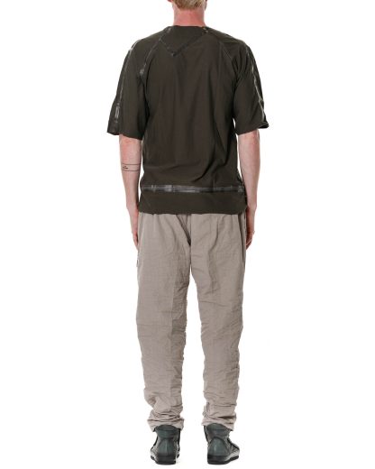 Taichi Murakami Men Coin T Shirt U Short Sleeve Herren Tshirt seam tape cotton khaki hide m 5