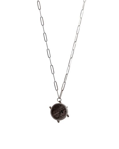 Taichi Murakami Others Watchcase Necklace men women jewellery jewelry oxidised 925 sterling silver hide m 1