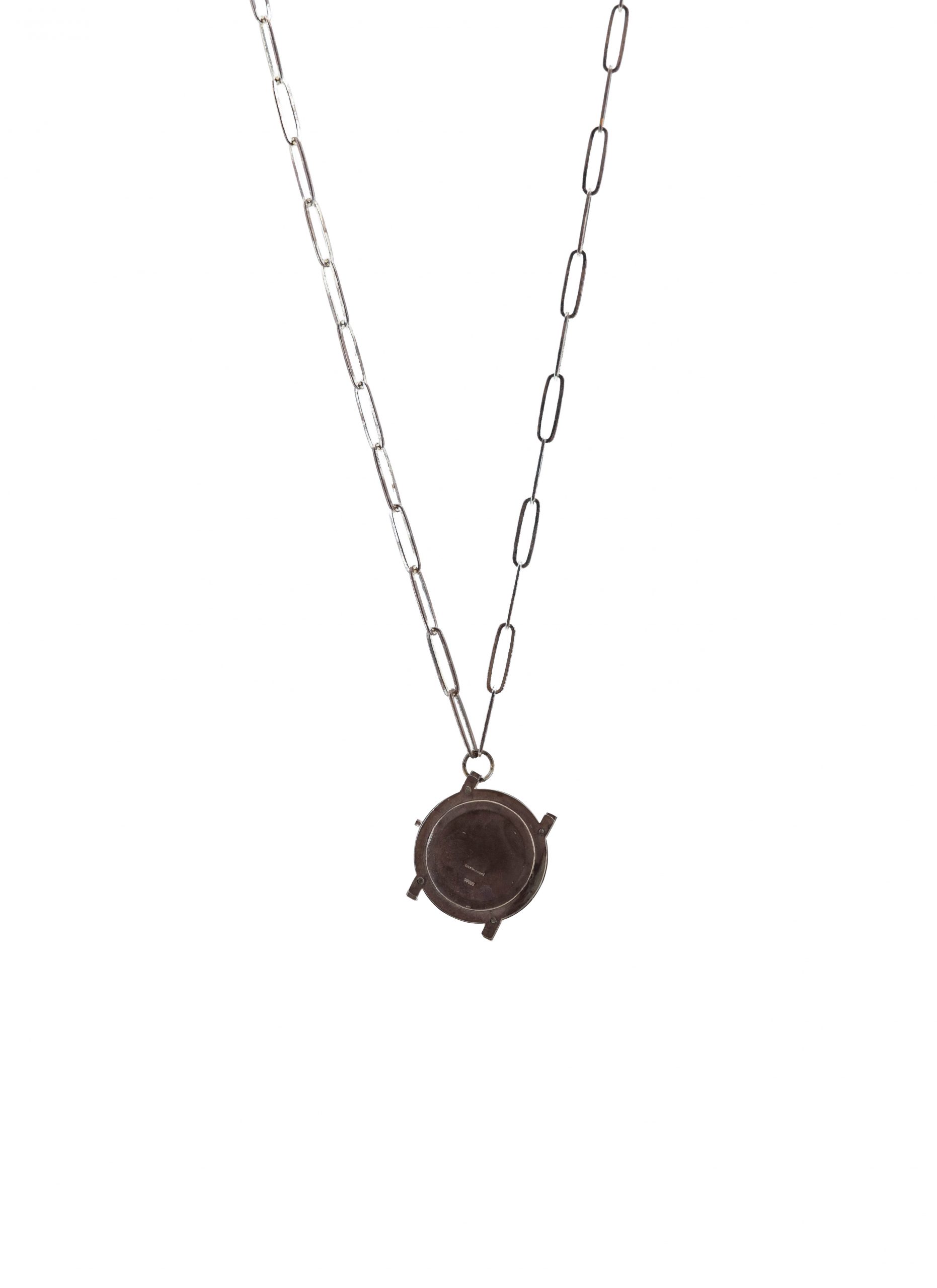 Taichi Murakami Others Watchcase Necklace men women jewellery jewelry oxidised 925 sterling silver hide m 2 Taichi Murakami Others Watchcase Necklace men women jewellery jewelry oxidised 925 sterling silver hide m 2