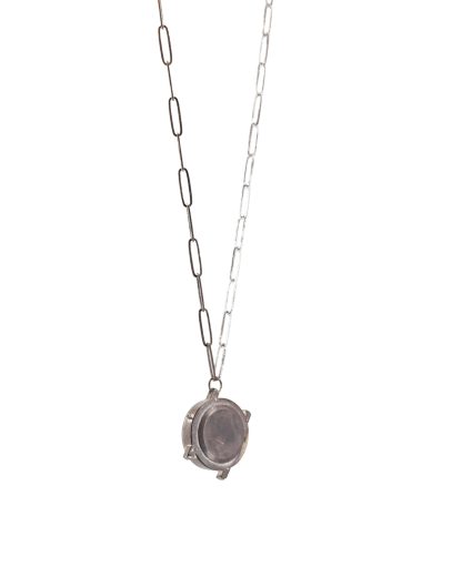 Taichi Murakami Others Watchcase Necklace men women jewellery jewelry oxidised 925 sterling silver hide m 3
