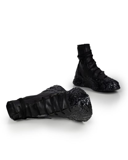 LEON EMANUEL BLANCK DIS M FWHTS 01 Men Distortion Featherweight High Top Sneaker Symbiosis Sole Herren Shoe Schuh horse leather black hide m 1