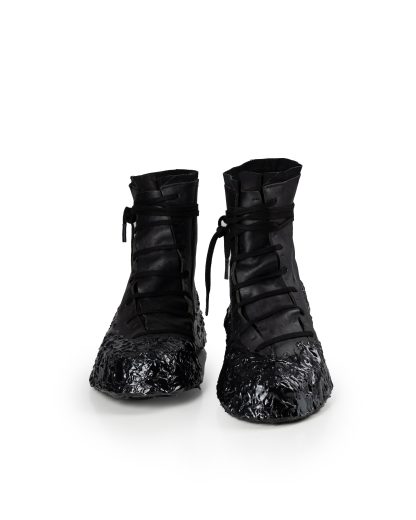 LEON EMANUEL BLANCK DIS M FWHTS 01 Men Distortion Featherweight High Top Sneaker Symbiosis Sole Herren Shoe Schuh horse leather black hide m 5