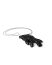 LEON EMANUEL BLANCK DIS M:W Hand 01 Distortion Hand Necklace 925 sterling silver horse leather black hide m 2