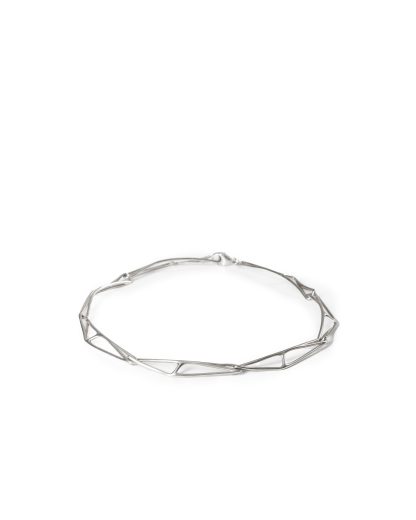 LEON EMANUEL BLANCK DIS M:W LBN 01 Liquid Bone Necklace Polished 925 sterling silver hide m 1