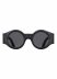 RIGARDS UMA WANG RG00UW16 Sun Glasses Eyewear Sonnenbrille Brille natural horn black dark grey lens hide m 1