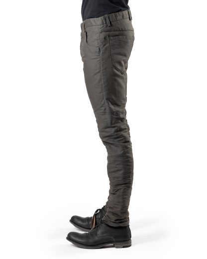 LAYER 0 Men 5 Pocket Pants 110 Herren Hose Jeans canvas cotton grey green hide m 4