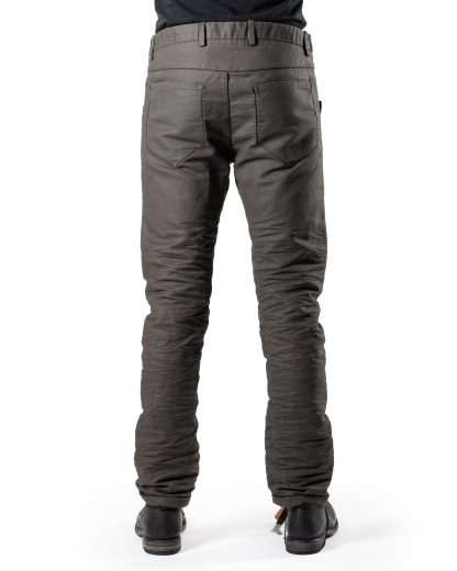 LAYER 0 Men 5 Pocket Pants 110 Herren Hose Jeans canvas cotton grey green hide m 5