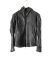 LEON EMANUEL BLANCK DIS M AJHO 01 Men Distortion Hooded Aviator Jacket calf leather dark grey hide m 1