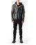 LEON EMANUEL BLANCK DIS M AJHO 01 Men Distortion Hooded Aviator Jacket calf leather dark grey hide m 4