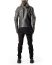 LEON EMANUEL BLANCK DIS M AJHO 01 Men Distortion Hooded Aviator Jacket calf leather dark grey hide m 9
